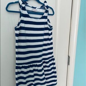 Towel stripe dress, size 8 (size 130) by Hanna